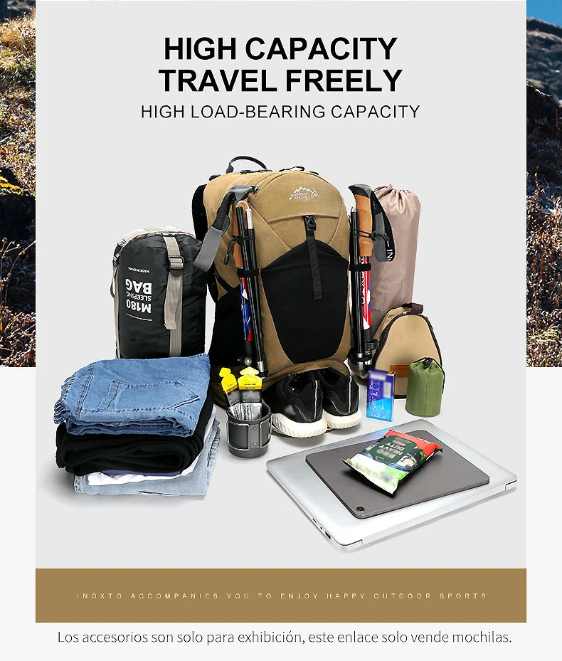 Sac à Dos de Randonnée 35L – Imperméable avec Housse de Pluie Intégrée | Mixte Homme/Femme - BLACKBEARD OUTDOOR INDUSTRIES