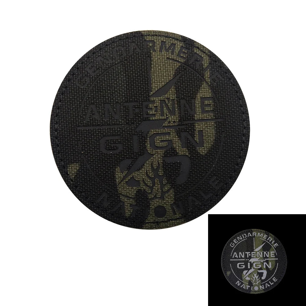 Patch Tactique France GIGN Infrared – Brodé avec Drapeau et Effet Réfléchissant IR - BLACKBEARD OUTDOOR INDUSTRIES