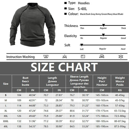 Pull Tactique Polaire – Col Montant Zip – Randonnée / Camping / Militaire - BLACKBEARD OUTDOOR INDUSTRIES