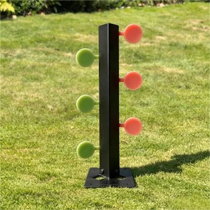 Cible basculante à 6 palettes en acier – tir de loisir