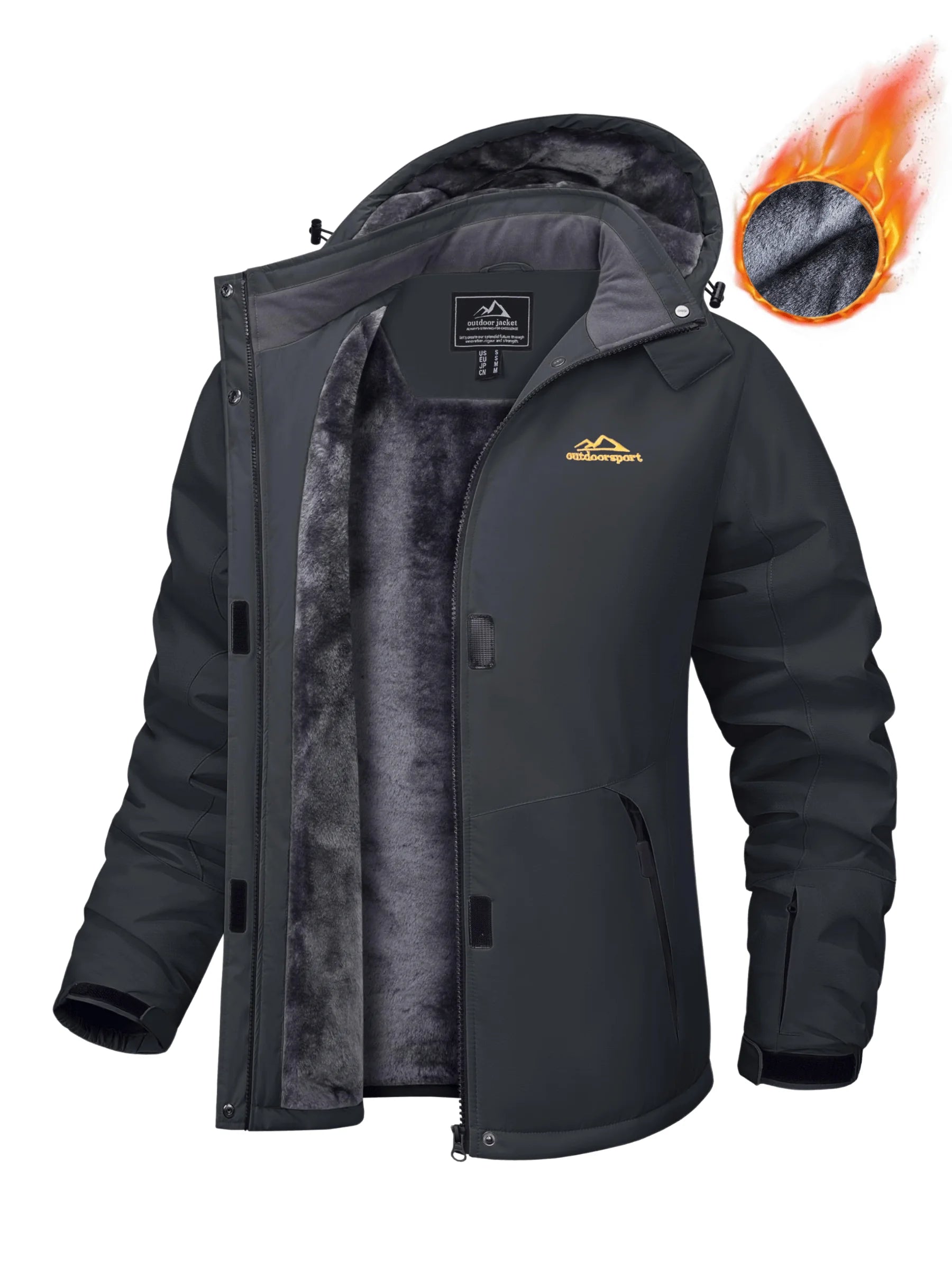 Veste Parka Hivernale TACVASEN pour Femme – Manteau à Capuche en Polaire, Imperméable et Coupe-Vent avec 5 Poches Zippées pour Ski et Snowboard - BLACKBEARD OUTDOOR INDUSTRIES