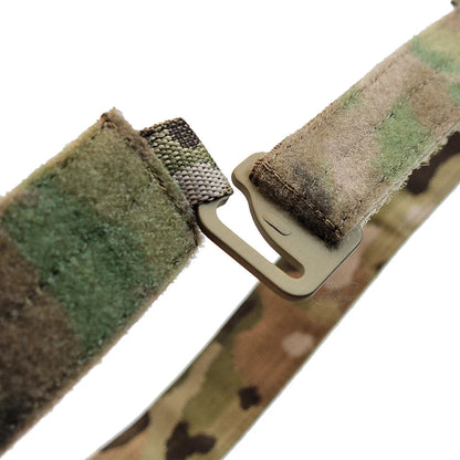 Ceinture Tactique Ferro Style Bison avec Boucle Métallique à Détachement Rapide - Ceinture Légère en Nylon 1000D pour Paintball et Chasse BLACKBEARD OUTDOOR INDUSTRIES