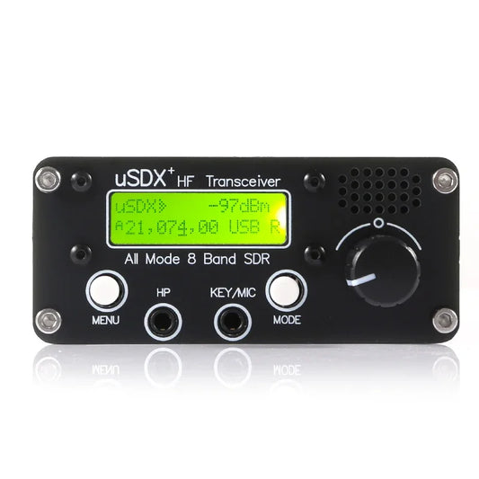 Émetteur-Récepteur SDR QRP USDX+ 3-5W – 8 Bandes HF, SSB/CW, Batterie 4000 mAh, Radio Amateur Portable