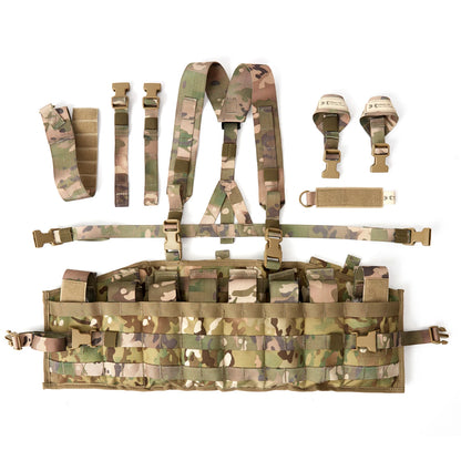 Chest rig tactique TAP MOLLE II – Panneau modulaire réglable