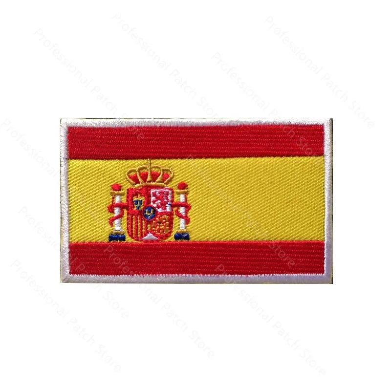 Patch Brodé Drapeau – international | Patch Militaire Tactique Velcro - BLACKBEARD OUTDOOR INDUSTRIES
