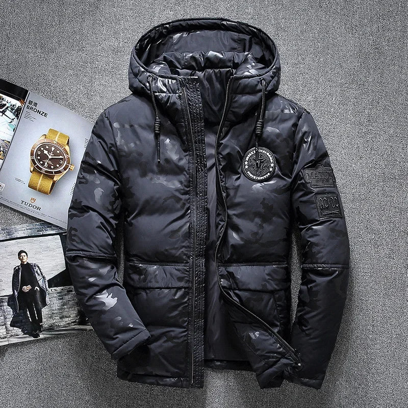 Doudoune Homme Hiver — Canard Blanc 90% | Capuche Amovible, Grande Taille M à 4XL - BLACKBEARD OUTDOOR INDUSTRIES