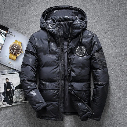Doudoune Homme Hiver — Canard Blanc 90% | Capuche Amovible, Grande Taille M à 4XL - BLACKBEARD OUTDOOR INDUSTRIES