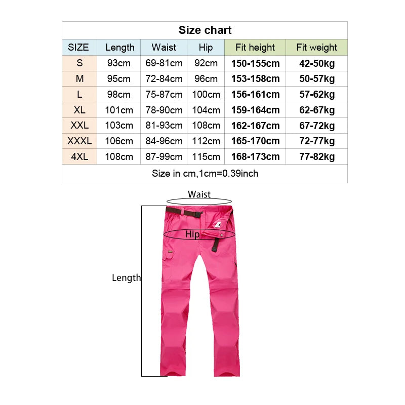 Pantalon Tactique Femme 2-en-1 – Séchage Rapide, Imperméable, Convertible Short - BLACKBEARD OUTDOOR INDUSTRIES