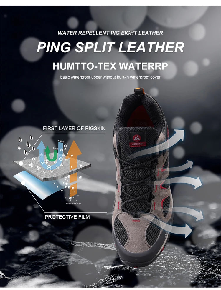 Chaussures de Randonnée Homme HIKEUP – Respirantes, Antidérapantes, Splashproof – Trekking, Chasse, Escalade - BLACKBEARD OUTDOOR INDUSTRIES