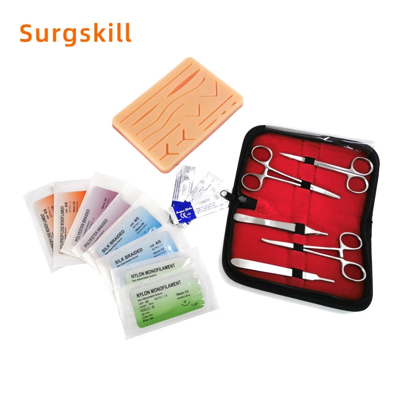 Kit de Pratique de Suture Chirurgicale pour Formation Médicale – Tapis de Suture avec Ensemble d'Outils - BLACKBEARD OUTDOOR INDUSTRIES