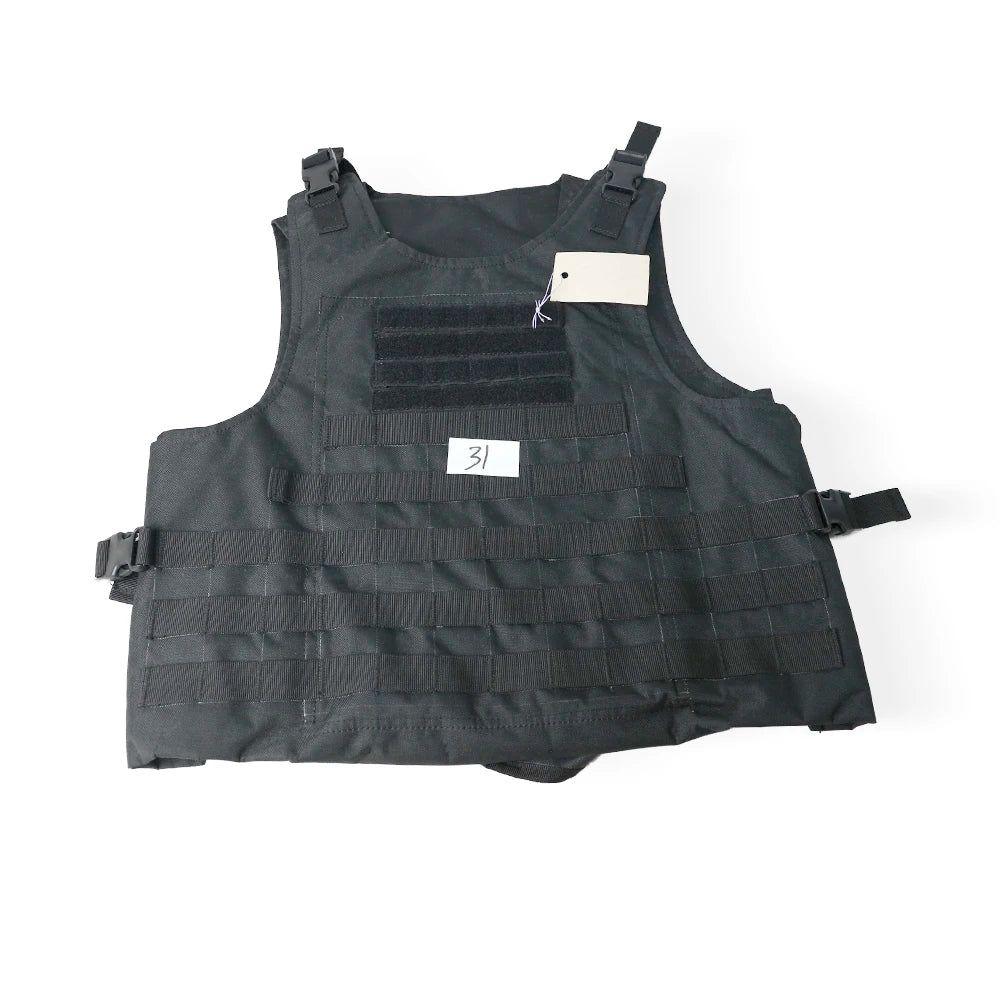 Gilet Tactique MOLLE Ajustable – Oxford Haute Densité, Bandes Réfléchissantes, Détachement Rapide | Airsoft, Sécurité