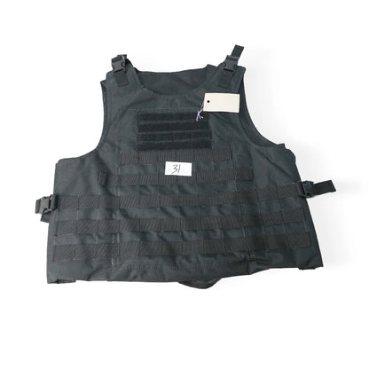 Gilet Tactique MOLLE Ajustable – Oxford Haute Densité, Bandes Réfléchissantes, Détachement Rapide | Airsoft, Sécurité