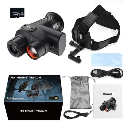 Monoculaire de Vision Nocturne NV4500 4K Infrarouge 300m - BLACKBEARD OUTDOOR INDUSTRIES