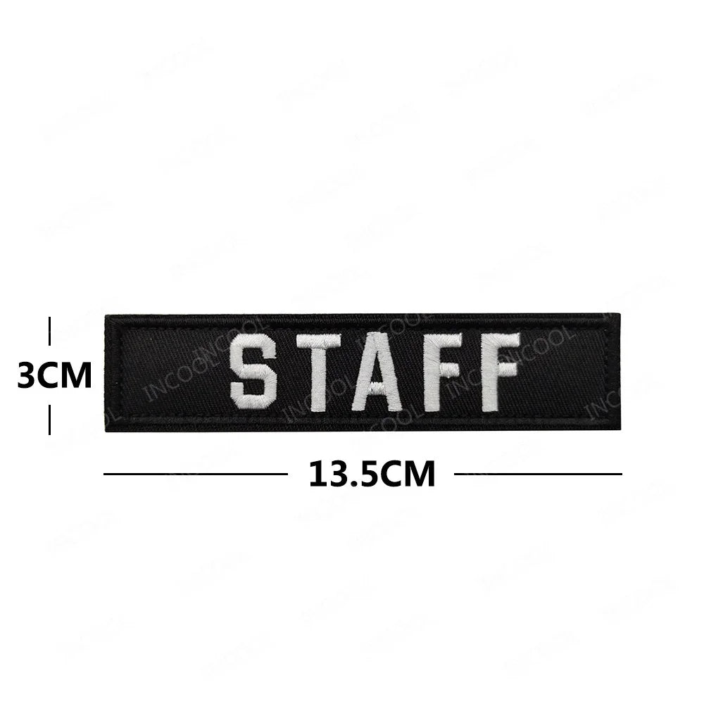 Patch Brassard Brodé PRESS MEDIA INSTRUCTOR – Réfléchissant & Lumineux | Velcro