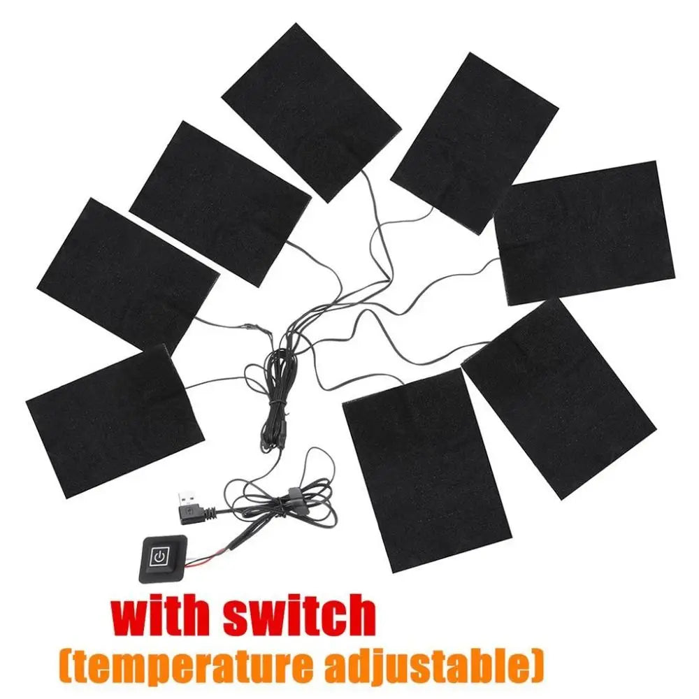 Patch chauffant USB pour vêtements – 3 niveaux, 7 × 11 cm