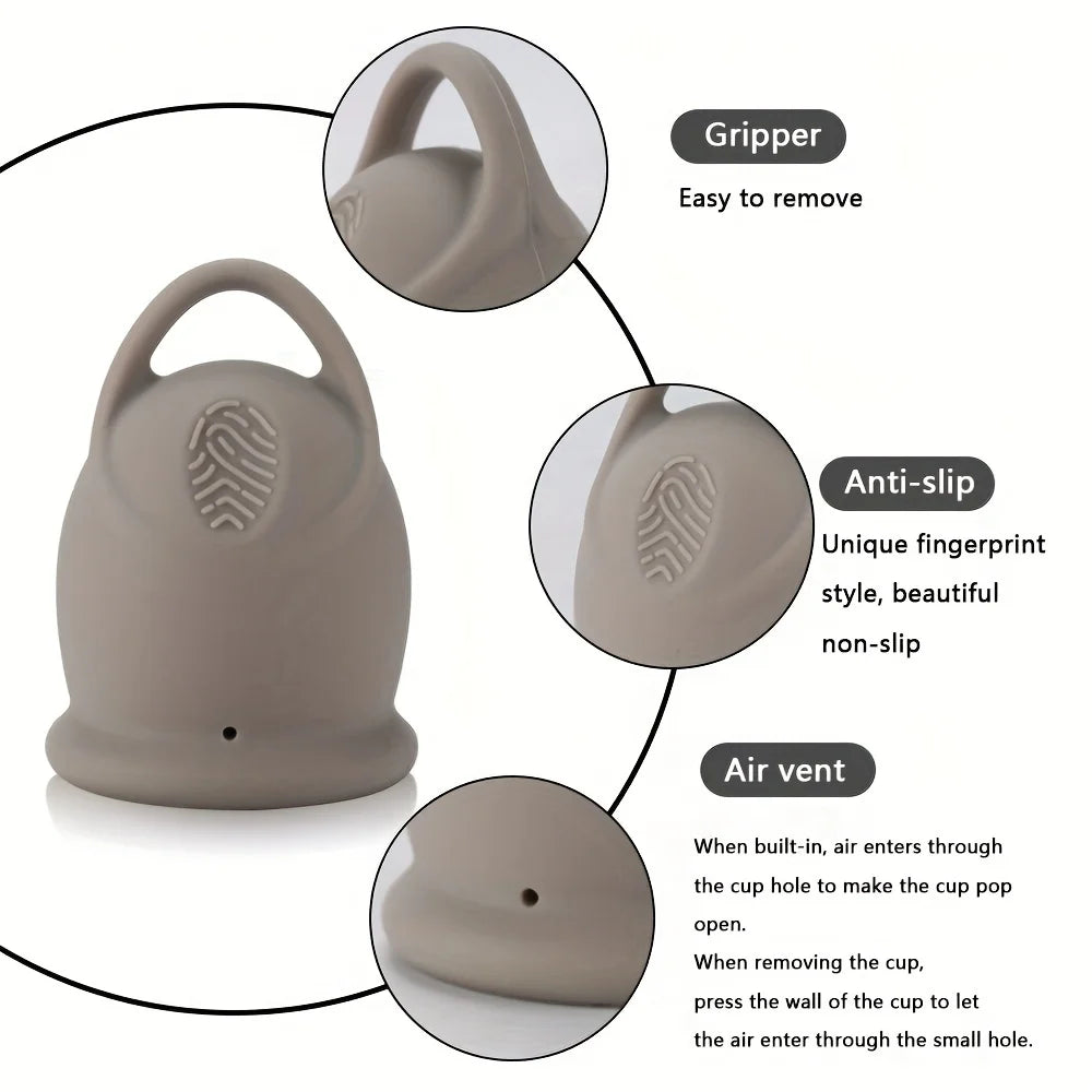 Coupe Menstruelle avec Anneau de Retrait Facile | Alternative Écologique aux Tampons & Serviettes - BLACKBEARD OUTDOOR INDUSTRIES