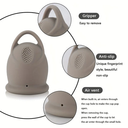 Coupe Menstruelle avec Anneau de Retrait Facile | Alternative Écologique aux Tampons & Serviettes - BLACKBEARD OUTDOOR INDUSTRIES