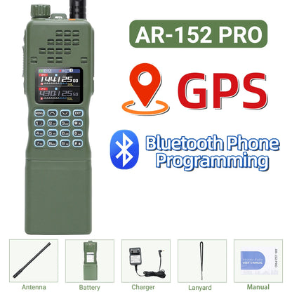 Radio portable Baofeng AR-152 PRO avec GPS et Bluetooth