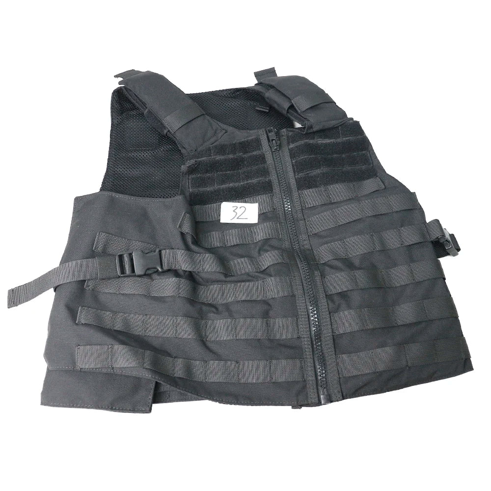 Gilet Tactique MOLLE Ajustable – Oxford Haute Densité, Bandes Réfléchissantes, Détachement Rapide | Airsoft, Sécurité