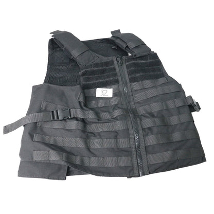 Gilet Tactique MOLLE Ajustable – Oxford Haute Densité, Bandes Réfléchissantes, Détachement Rapide | Airsoft, Sécurité