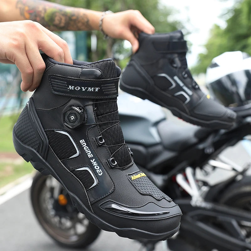 Bottines Moto Homme Respirantes – Slip-On Confort Urbain