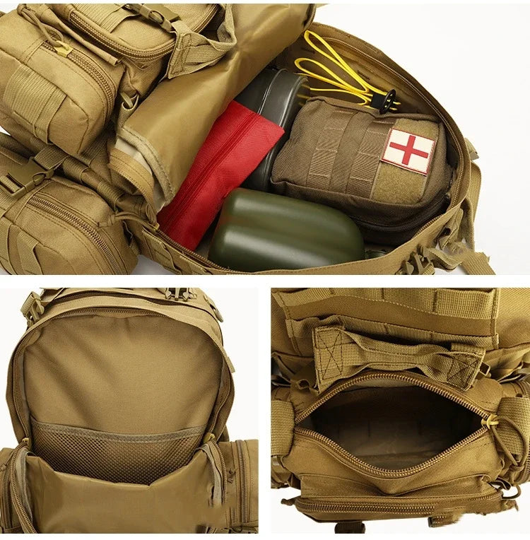 YAKEDA Sac à Dos Tactique MOLLE – Sac Duffel Multifonction Outdoor - BLACKBEARD OUTDOOR INDUSTRIES