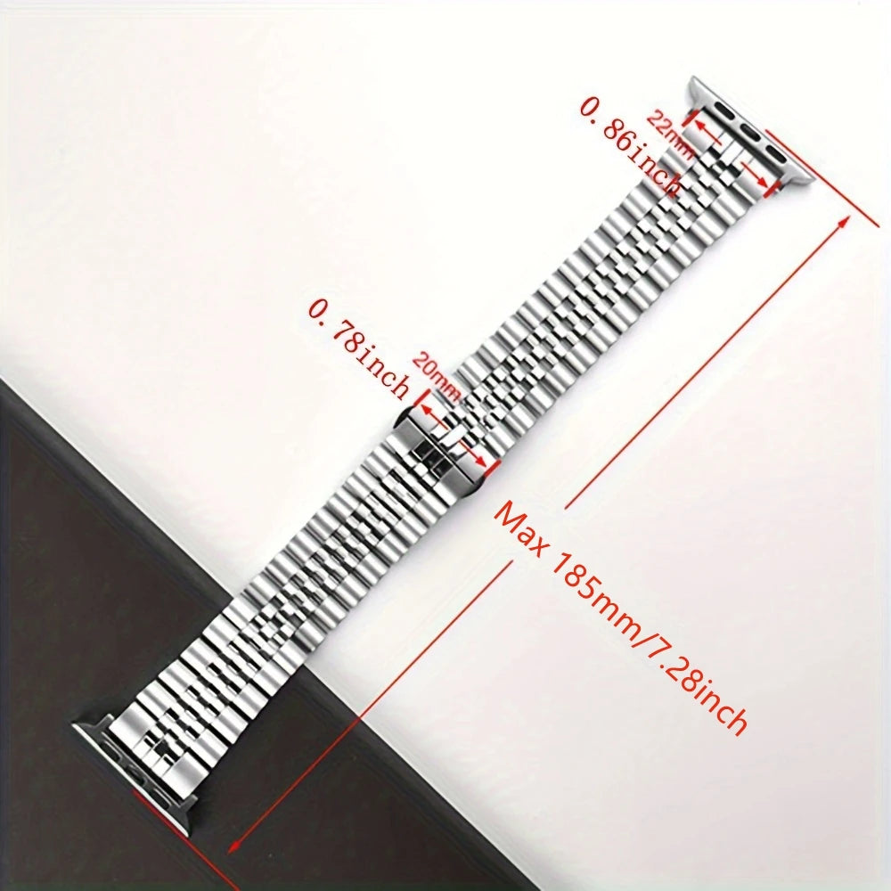 Bracelet en Acier Inoxydable pour Apple Watch – Bandes Métalliques pour iWatch Ultra / Series 10/9/8/7/6/5/4/3/SE BLACKBEARD OUTDOOR INDUSTRIES