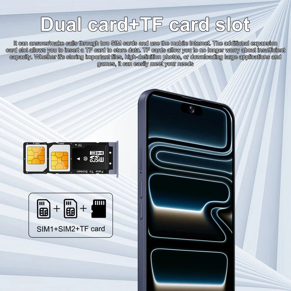 K-Touch iFone 17 Pro Maxi — Smartphone 4G 7,3" 8000mAh, 22Go RAM, 2To, Android 15, Double SIM, 48MP