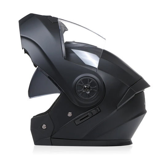 Casque Moto Modulable Flip-Up BLD – Double Visière – ABS Certifié DOT – Unisexe – M à XL