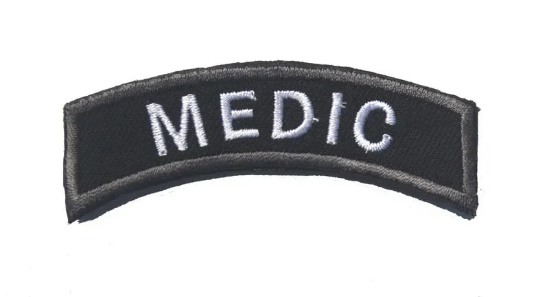 MEDIC Embroidered Patch IR Reflective Glow in Dark Tactical Military Patches Medical MED EMT PARAMEDIC Emblem PVC Rubber Badges - BLACKBEARD OUTDOOR INDUSTRIES