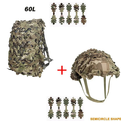 Kit Camouflage 3D Laser Cut – Couvre-Sac à Dos & Couvre-Casque Tactique Ma boutique
