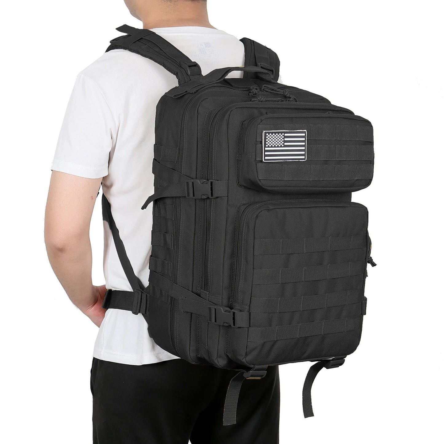 Sac à Dos Tactique 45L MOLLE – Randonnée, Trekking & Camping