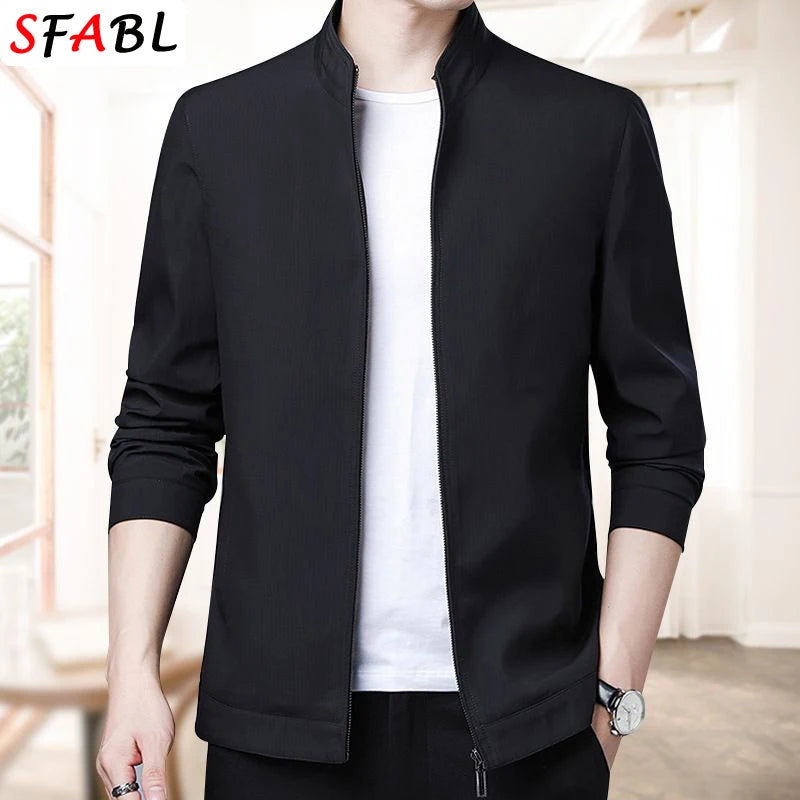 Veste Blazer Homme Business Casual – Coupe Ample, Col Rabattu, Fermeture Éclair | Printemps Été - BLACKBEARD OUTDOOR INDUSTRIES