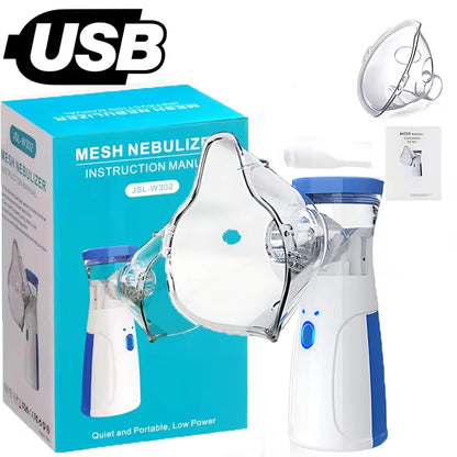 Nébuliseur Portable Silencieux – Inhalateur Atomiseur Adulte & Enfant | Asthme & Urgence