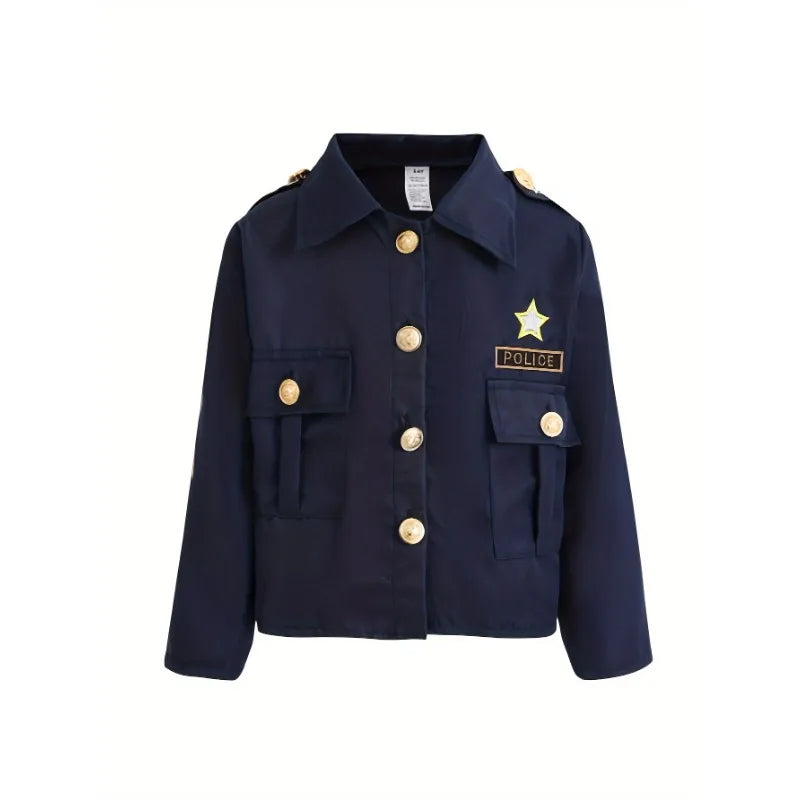 Kit Costume Policier Enfant Complet – Veste, Pantalon, Casquette & Accessoires - BLACKBEARD OUTDOOR INDUSTRIES