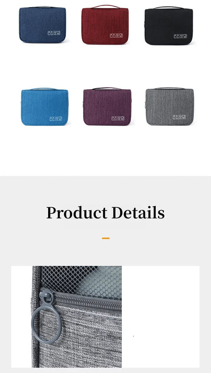 Trousse de Toilette Suspendue Imperméable – Homme & Femme – Tissu Oxford Haute Qualité - BLACKBEARD OUTDOOR INDUSTRIES