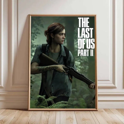 Poster The Last of Us Autocollant Imperméable – Décoration Murale Gaming | Style Esthétique, Sans Cadre | 10x15 à 50x70 cm