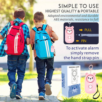 Self Defense Alarm 130DBAnti-wolf Girl Child Women Security Protect Alert Personal Safety Scream Loud Emergency Alarm Keychain BLACKBEARD OUTDOOR INDUSTRIES