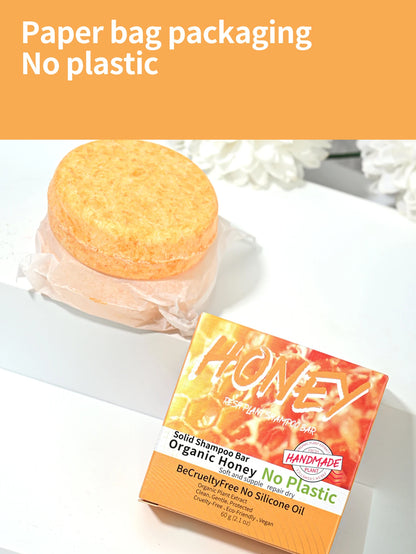 Shampooing Solide Nourrissant au Miel – Savon Artisanal pour Cheveux Forts et Équilibrés - BLACKBEARD OUTDOOR INDUSTRIES