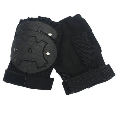 Gants Tactiques Anti-Émeute Demi-Doigt — Carapace Tortue | Police & Sécurité - BLACKBEARD OUTDOOR INDUSTRIES