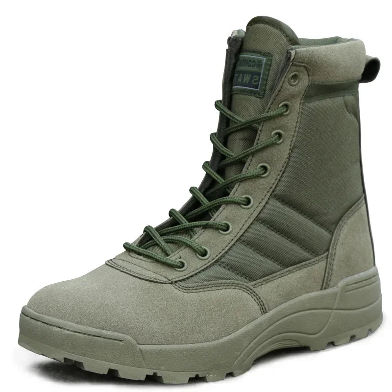 Boots Tactiques Désert Homme – Chaussures Combat Outdoor Zip Cheville