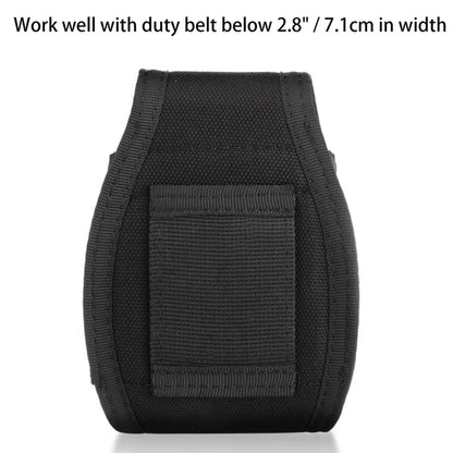 Étui menottes fermé en nylon pour ceinturon, menottes à chaîne ou charnière, noir