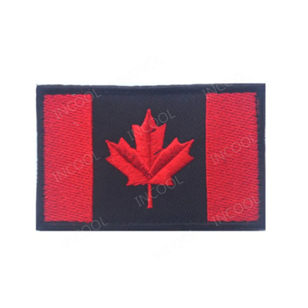 Patch Drapeaux Brodés Amérique et Caraïbes – 8×5 cm avec Velcro - BLACKBEARD OUTDOOR INDUSTRIES