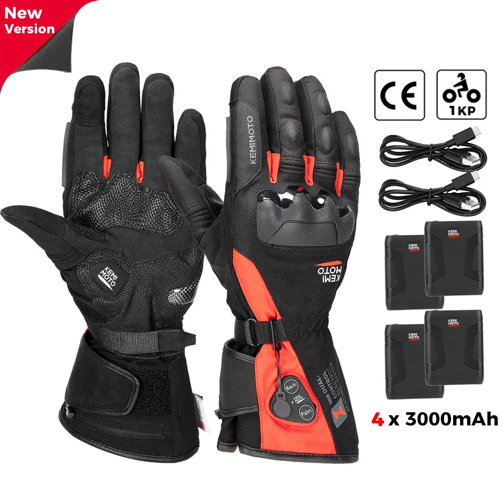 Gants chauffants rechargeables grand froid, tactiles et imperméables