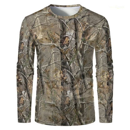 T-Shirt Camouflage Homme Manches Longues – Séchage Rapide, Pêche Chasse Randonnée | S-5XL - BLACKBEARD OUTDOOR INDUSTRIES