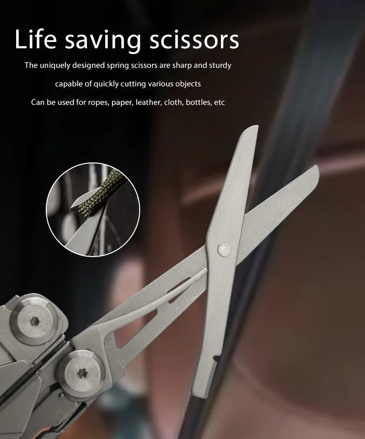 Outdoor Camping Multi Tools Folding Survival Gear Plier Knife Wire Stripper Outdoor Mini Portable Hand Tools Knife, Scissors ﻿ BLACKBEARD OUTDOOR INDUSTRIES