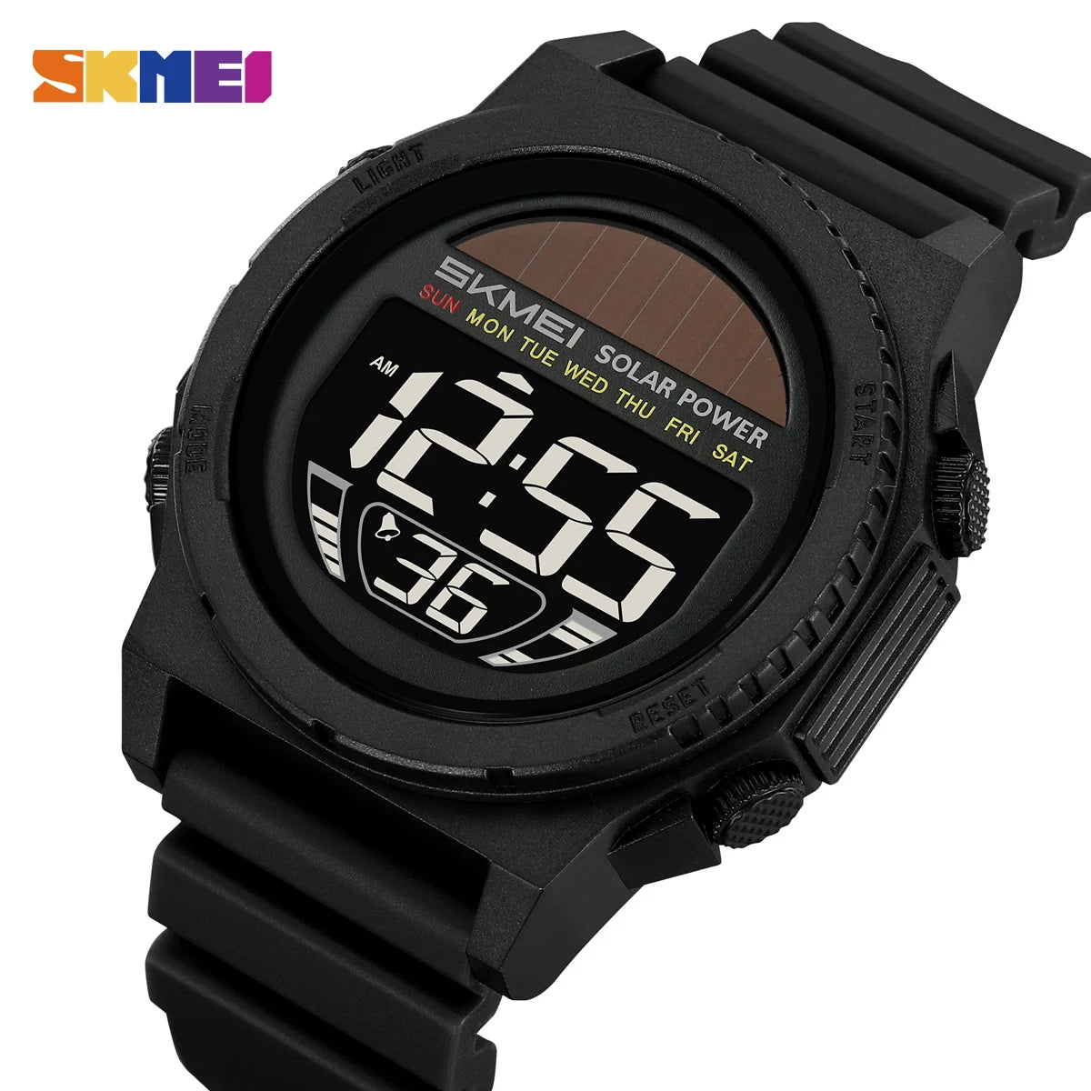 Montre Digitale Sportive Homme SKMEI 2358 – Énergie Solaire, Étanche 5Bar, Chronographe - BLACKBEARD OUTDOOR INDUSTRIES
