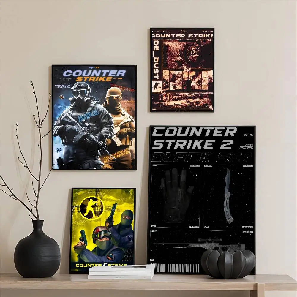 Poster Counter-Strike CS2 – Affiche Murale HD Gaming, Décoration Salon, Bureau & Chambre (Sans Cadre)