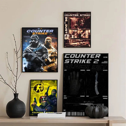 Poster Counter-Strike CS2 – Affiche Murale HD Gaming, Décoration Salon, Bureau & Chambre (Sans Cadre)