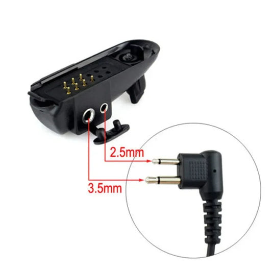 Adaptateur Audio Motorola Interface M – Convertisseur 2 Broches Jack 3,5mm/2,5mm GP328, HT1250, PRO5150